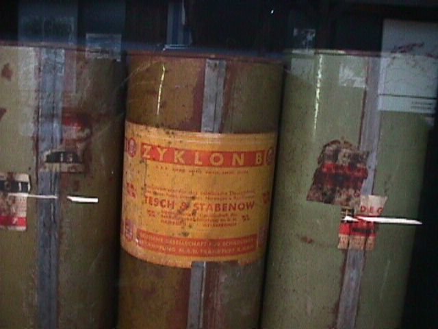 A can of Zyklon-B (1.5 kilograms)