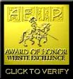 Website Excellence Award Of Honor April 9,