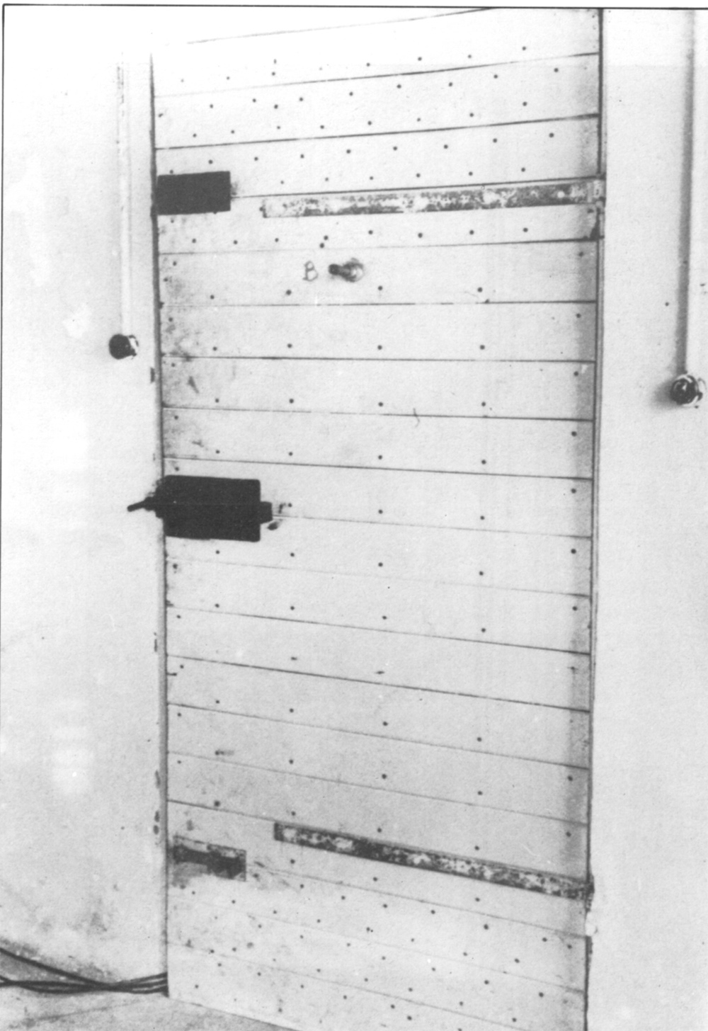 Gas chamber door