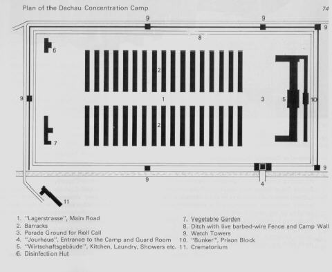 Map of Dachau Camp