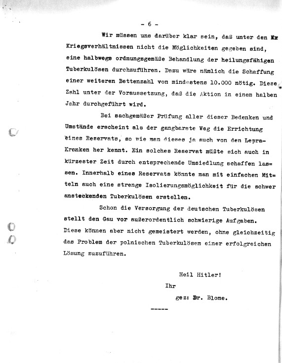 Fac-Simile: Blome à Greiser le 18 novembre 1942, page 7