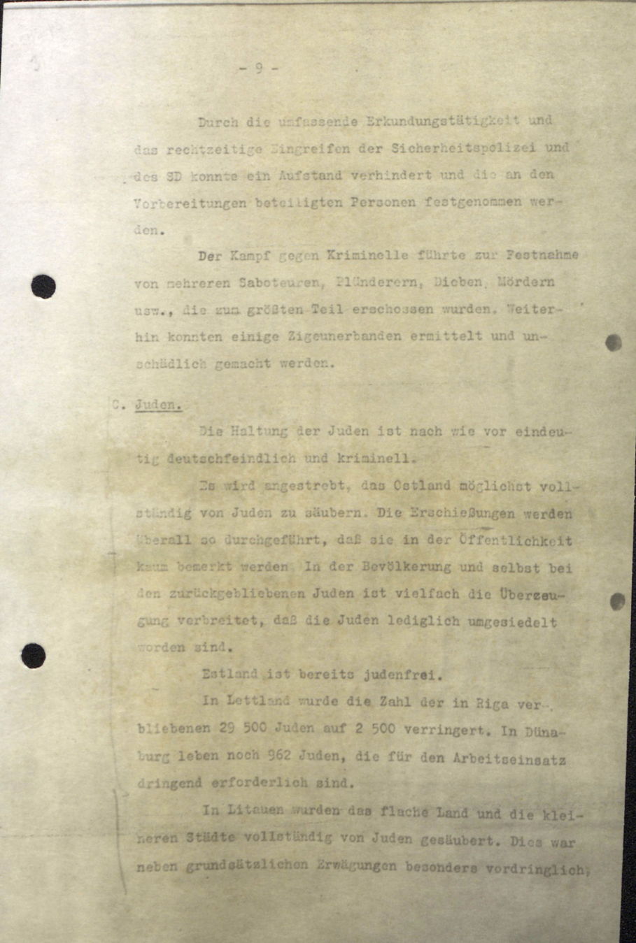 Page 15 du rapport de novembre 1941