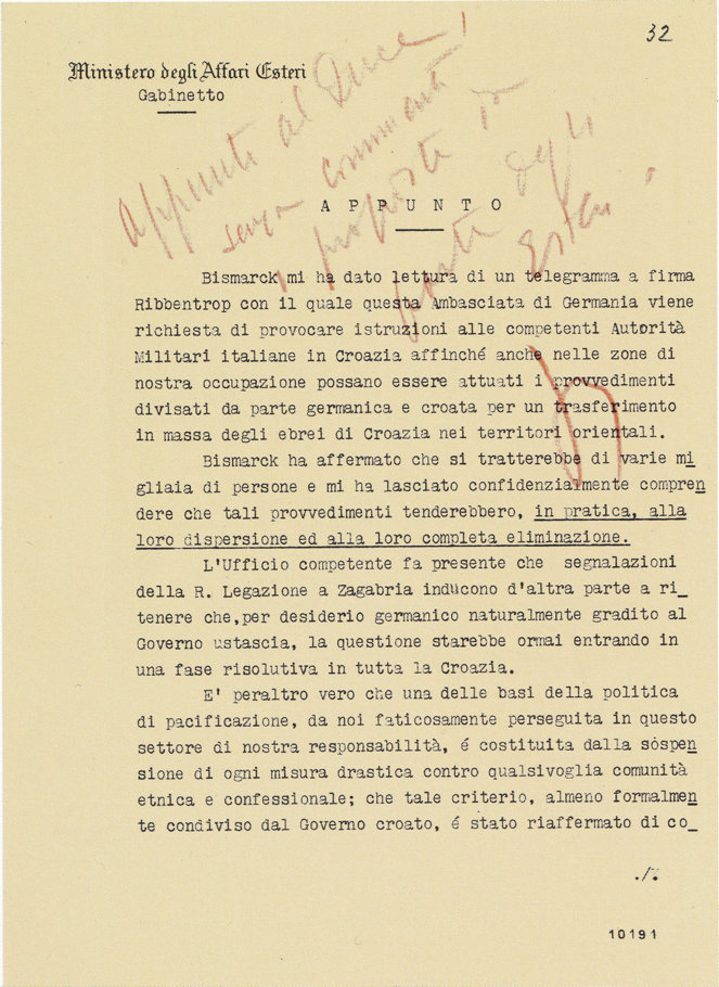 Pages 1 et 2 du rapport du 28 juillet 1941