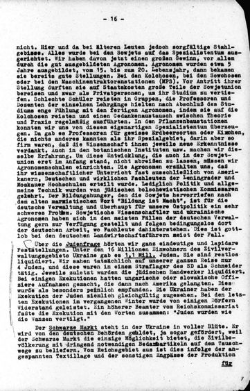 Scan page 16 du rapport Kausch du 26 juin 1943