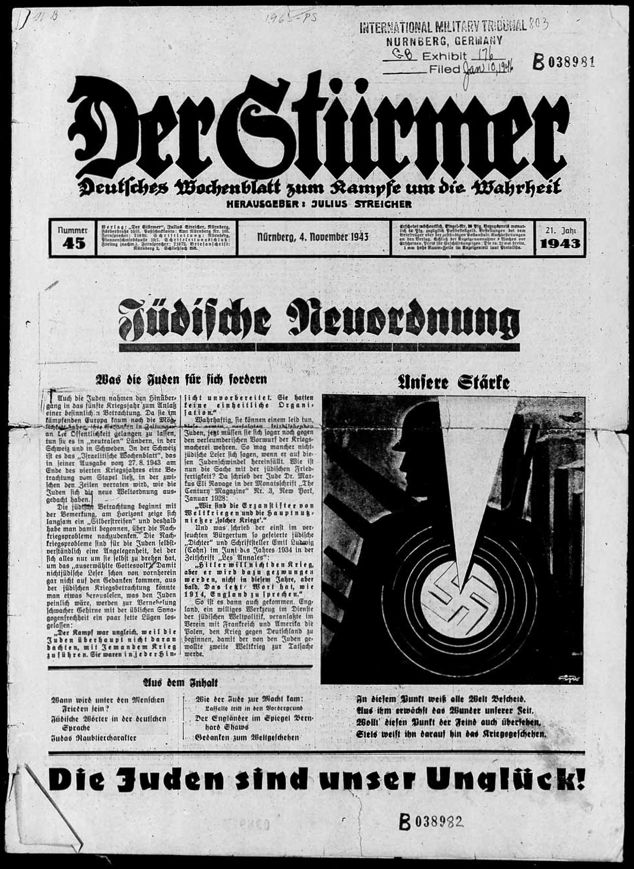 Der Stürmer 04/11/1943 p. 1