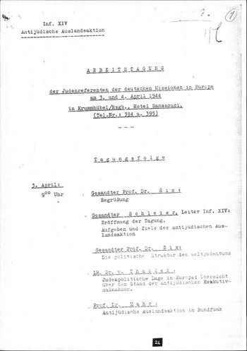 pages 3 du compte-rendu de l’intervention de Franz Alfred Six
