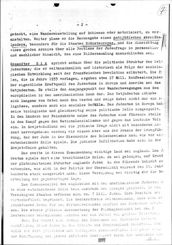 pages 2 du compte-rendu de l’intervention de Franz Alfred Six