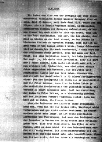 page du journal de Frank, 6.9.1944