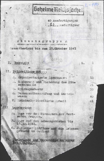 Scan page 1 des directives de Reichenau du 10 octobre 1941
