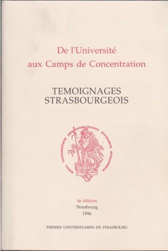 Couverture Témoignages Strasbourgeois
