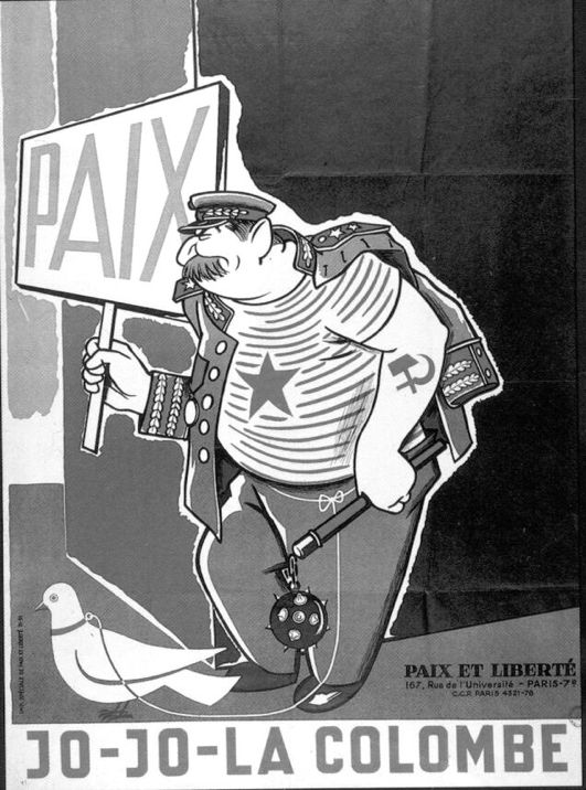 Affiche de Paix et Liberté (1952) détournée (voir plus bas)