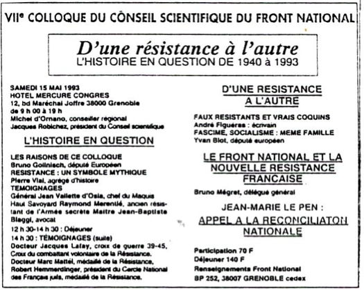 affiche: Le Pen La Résistance