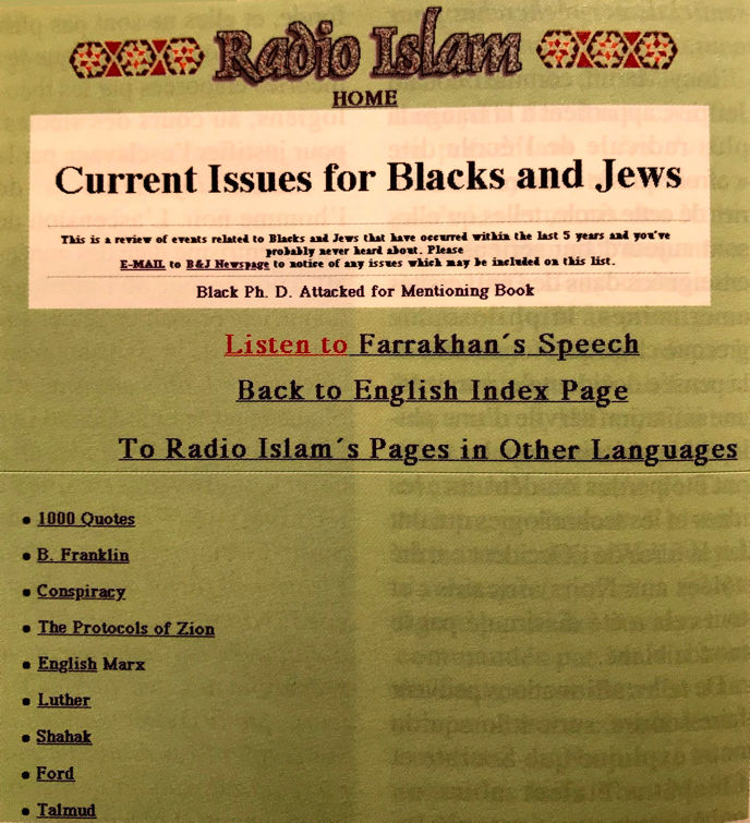 Radio Islam, section Nation of Islam