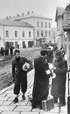 Jews selling off their possessions 