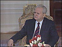 Yugoslav President Slobodan Milosevic
