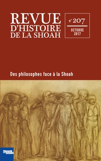 Couverture Revue d'histoire de la Shoah