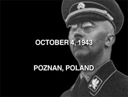 Himmler's Poznan Speech